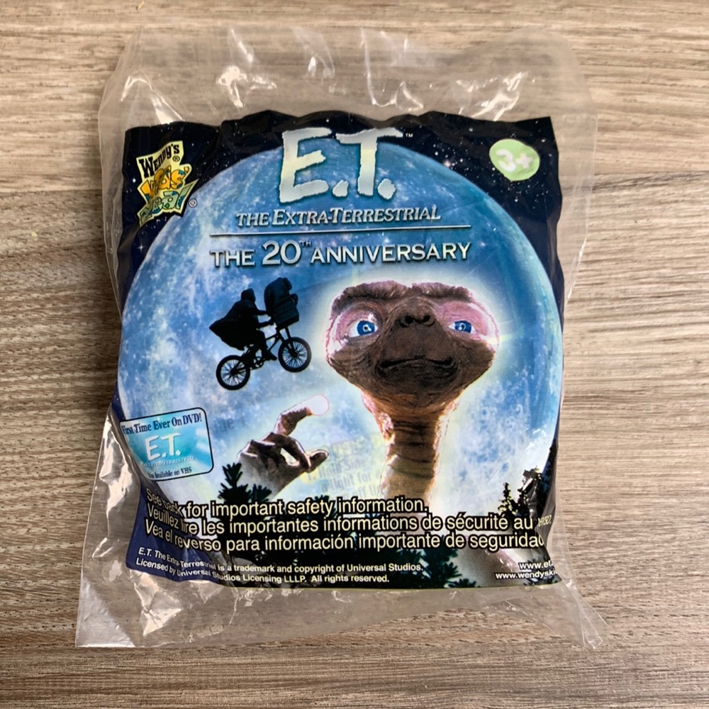 ET Puzzle 2 Sided 20th Anniversary Collectible Wendy’s Kids Meal Toy E.T. Sealed